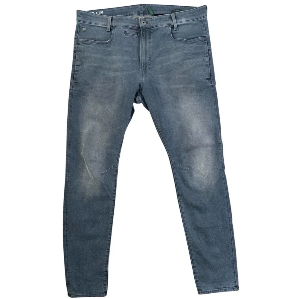 G Star Raw D Staq Gray 3D Slim Jeans Men’s Size 40 x 34